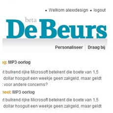 Website DeBeurs